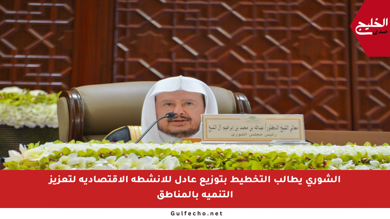 الشورى يطالب التخطيط بتوزيع عادل للأنشطة الاقتصادية لتعزيز التنمية بالمناطق